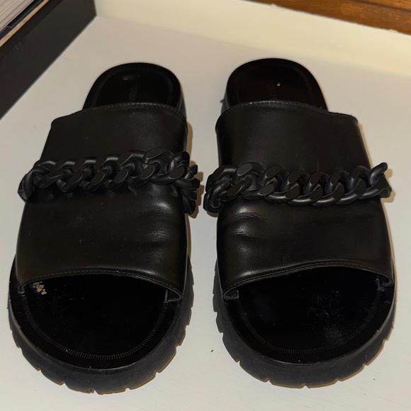 Authentic JOHN GALLIANO Black Chain Slides